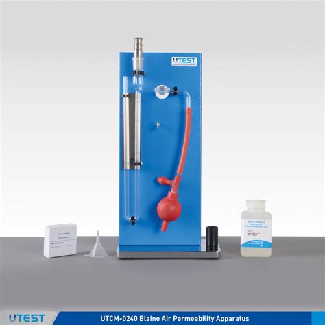 blaine air permeability test apparatus|air permeability test of cement.